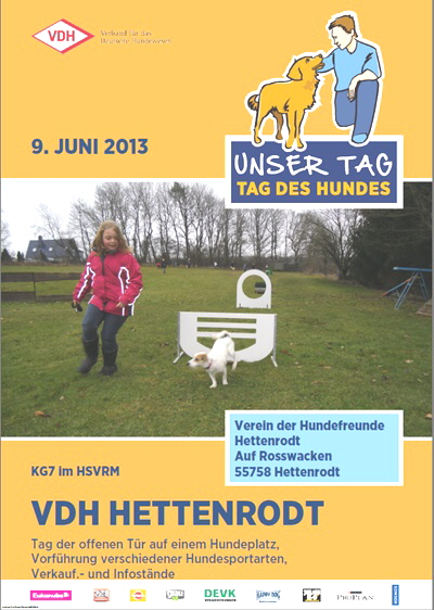 Tag des Hundes Plakat